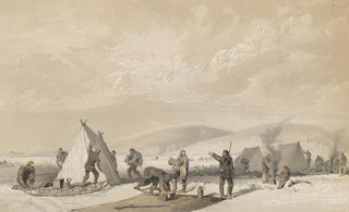 Walter William May - Encamping for the night.webp