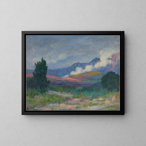 Nubes en la sierra - Walter de Navazio — cuadro enmarcado en la pared