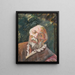 Retrato de un anciano - Walther Gamerith — cuadro enmarcado en la pared