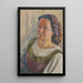 Dame en costume traditionnel - Walther Gamerith — framed artwork on a wall