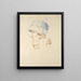 Dame au chapeau - Walther Gamerith — framed artwork on a wall