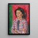 Retrato de dama - Walther Gamerith — cuadro enmarcado en la pared