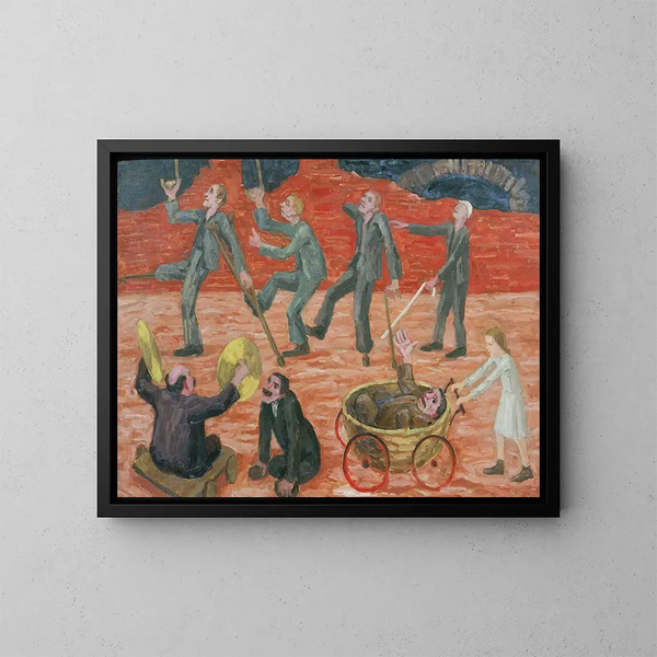 Los supervivientes - Walther Gamerith — cuadro enmarcado en la pared