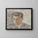 Retrato de hombre - Walther Gamerith — cuadro enmarcado en la pared