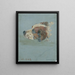 Head of a Dog - Walther Gamerith — framed artwork on a wall