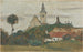 Paisaje con Iglesia y Pueblo - Walther Gamerith — vista de la obra