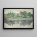 Castillo junto al lago - Walther Gamerith — cuadro enmarcado en la pared