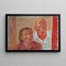 Autorretrato con mujer Grete - Walther Gamerith — cuadro enmarcado en la pared