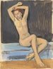 Nude woman with raised arms - Walther Gamerith — artwork view