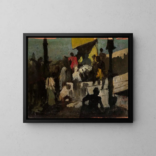 Croquis de anfiteatro romano - Wandalin Strzałecki — cuadro enmarcado en la pared