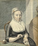 Retrato de una dama con punto - Warner Horstink — vista de la obra