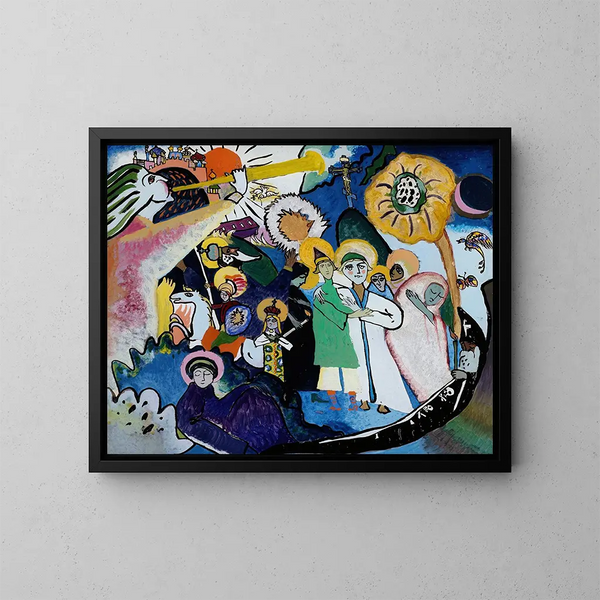 La Toussaint I - Wassily Kandinsky — framed artwork on a wall