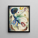 acuarela con trazo - Wassily Kandinsky — cuadro enmarcado en la pared