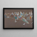 Caballería árabe - Wassily Kandinsky — cuadro enmarcado en la pared