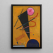 Contacto - Wassily Kandinsky — cuadro enmarcado en la pared