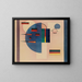 Peaceful Painting - Wassily Kandinsky — framed artwork on a wall
