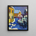 Cementerio y presbiterio de Kochel - Wassily Kandinsky — cuadro enmarcado en la pared