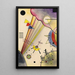 Clear connection painting - Wassily Kandinsky — framed artwork on a wall