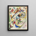 Project of Dreamy Improvisation - Wassily Kandinsky — framed artwork on a wall