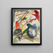 Project of image with a white border I - Wassily Kandinsky — framed artwork on a wall