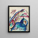 Boceto para la imagen con un borde blanco IV - Wassily Kandinsky — cuadro enmarcado en la pared