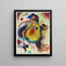 Concepción de una frescura mural para Edwin R. Campbell - Wassily Kandinsky — cuadro enmarcado en la pared