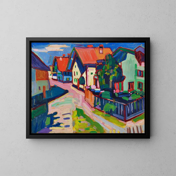 Murnau Painting - Wassily Kandinsky — framed artwork on a wall