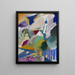 Murnau con la iglesia I - Wassily Kandinsky — cuadro enmarcado en la pared