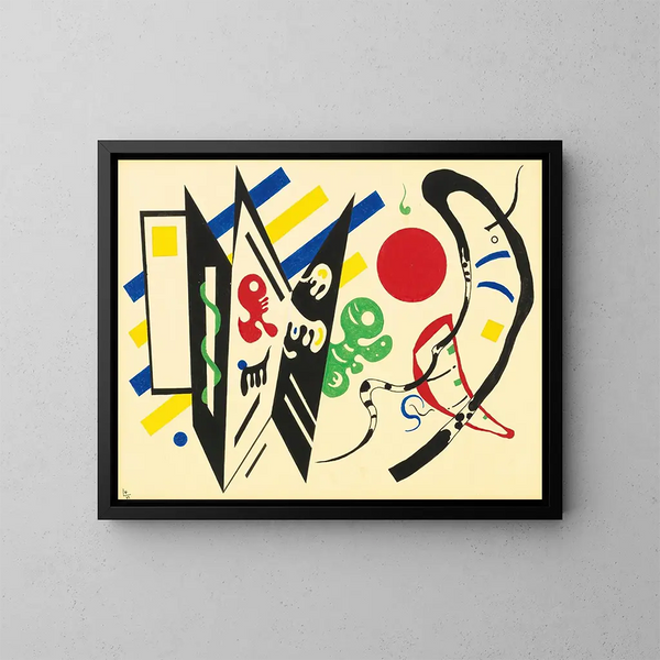 Reciprocal - Wassily Kandinsky — framed artwork on a wall