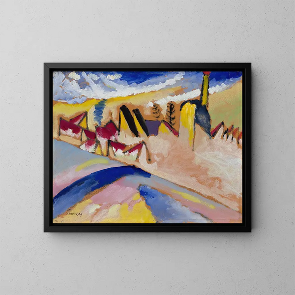 Study for Winter No. II - Wassily Kandinsky — framed artwork on a wall