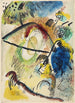 Watercolor IX with black lines - Wassily Kandinsky — artwork view