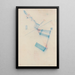 Two Spirals - Wassily Kandinsky — framed artwork on a wall