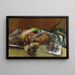 Naturaleza muerta con verduras - Werner Neuhaus — cuadro enmarcado en la pared