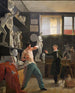 a sculptor in his studio working from life - Wilhelm Bendz — artwork view