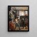 a sculptor in his studio working from life - Wilhelm Bendz — framed artwork on a wall