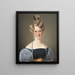 Marie Raffenberg, the fiancée of artists - Wilhelm Bendz — framed artwork on a wall