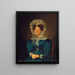 Portrait of Mette Sophie Fuglsang, the artist's aunt - Wilhelm Bendz — framed artwork on a wall