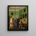 La familia Waagepetersen - Wilhelm Bendz — cuadro enmarcado en la pared