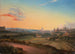 Vista de Roma a la luz de la tarde - Wilhelm Brücke — vista de la obra