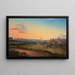 Vista de Roma a la luz de la tarde - Wilhelm Brücke — cuadro enmarcado en la pared