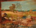 Vista desde un granero - Wilhelm Busch — vista de la obra