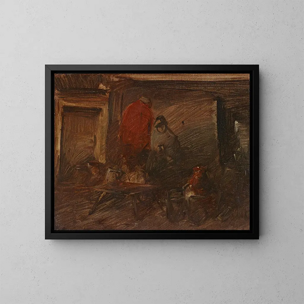 Hostal holandés - Wilhelm Busch — cuadro enmarcado en la pared