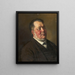 Retrato de un propietario de Friburgo - Wilhelm Dürr — cuadro enmarcado en la pared