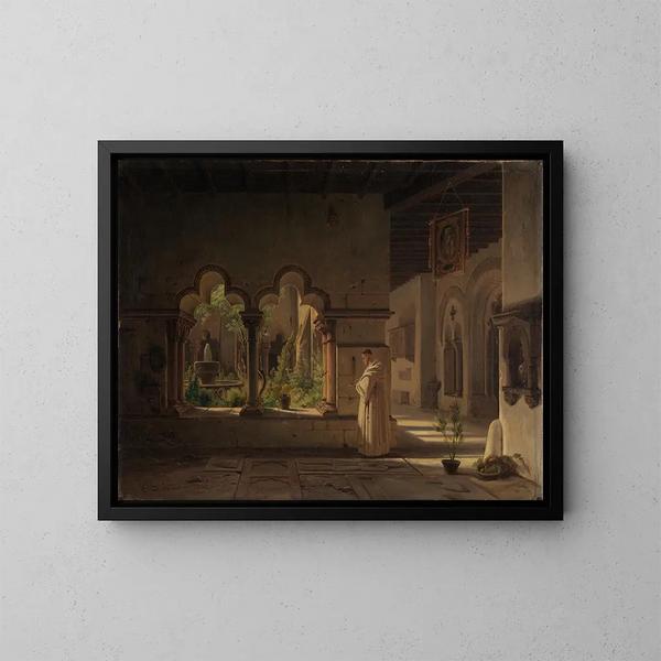 Cloître de San Pablo à Barcelone - Wilhelm Gail — cuadro enmarcado en la pared