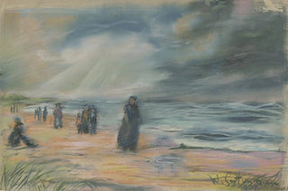 Wilhelm Gutmann - Stroller at the beach.webp