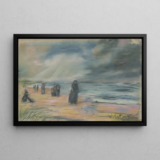Wilhelm Gutmann - Stroller at the beach.webp