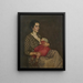 Madre con niño - Wilhelm Haller — cuadro enmarcado en la pared