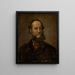 Portrait of the animal painter Josef Wolf - Wilhelm Kümpel — framed artwork on a wall
