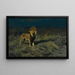 In Search of Prey - Wilhelm Kuhnert — framed artwork on a wall