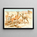Gazelle Dorcas - Wilhelm Kuhnert — framed artwork on a wall